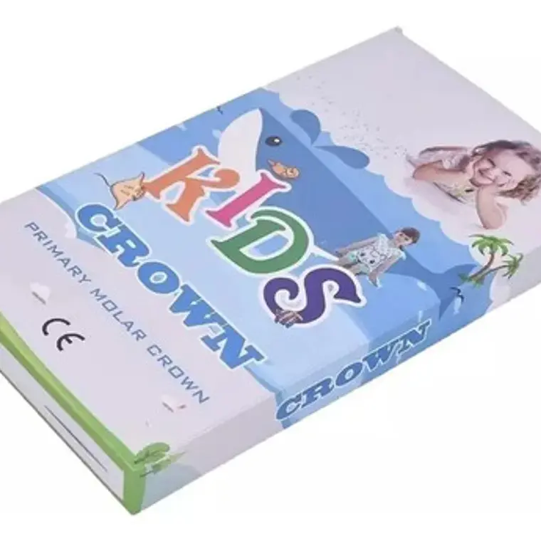 Set Coronas Metálicas Pediátricas Dental 48 Piezas Calidad 6