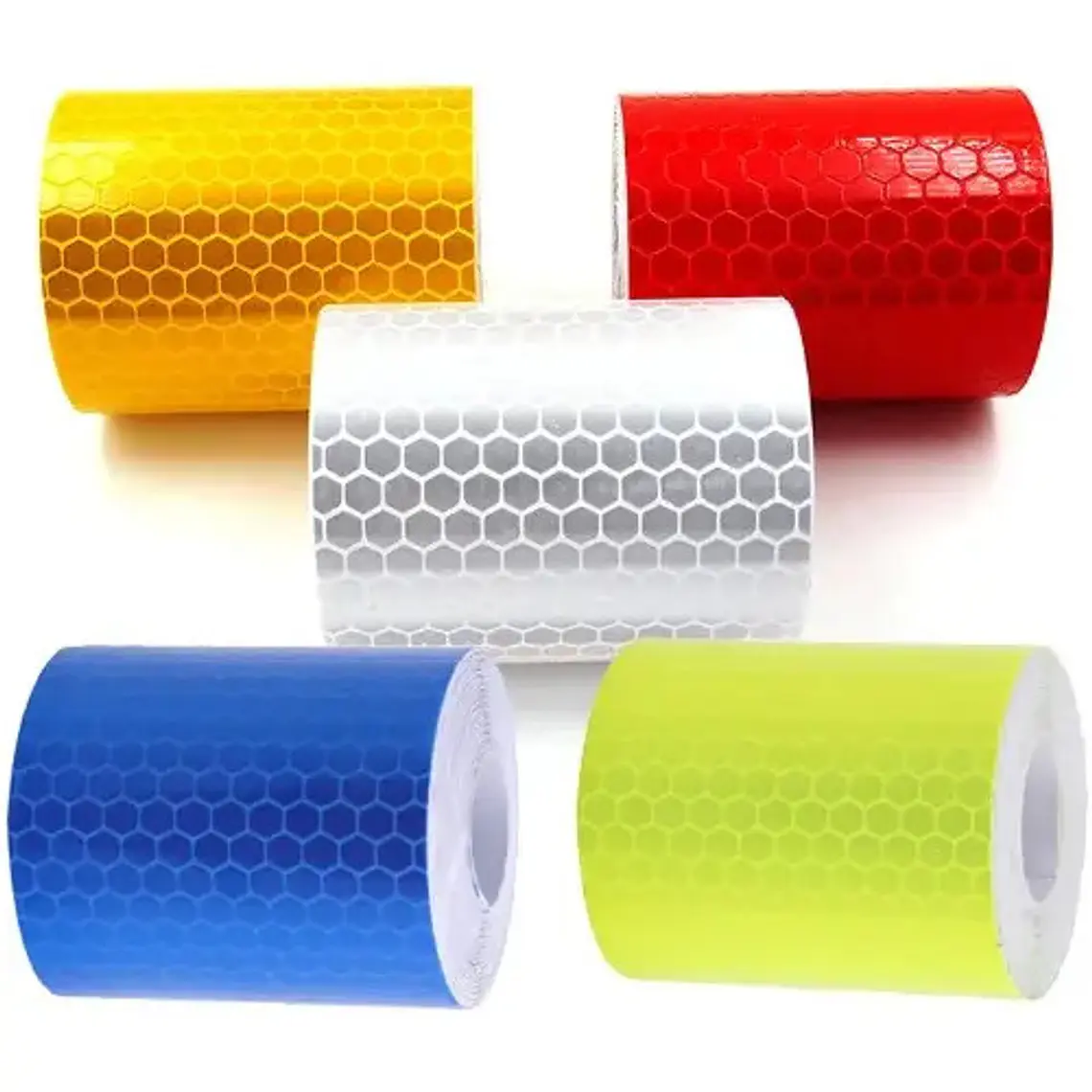 Pack 3 Rollos Tiras Reflectantes Seguridad Calidad 5x100cm 3