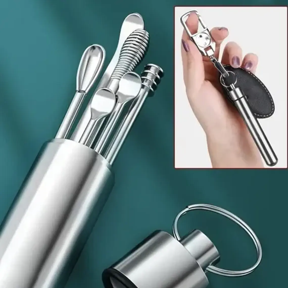 Set Herramientas X 6 Para Remoción Cerumen Oídos Santiago 7