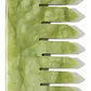 Peineta De Piedra Jade Verde Masaje Capilar - Miniatura 2