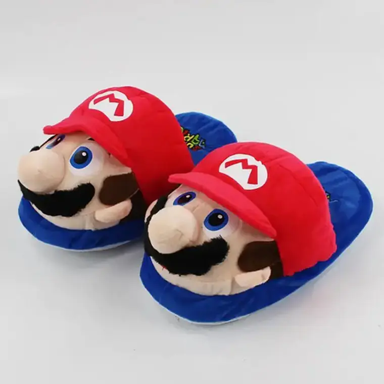 Pantuflas Super Mario Bros O Luigi Cómodas Unisex 4