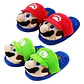 Pantuflas Super Mario Bros O Luigi Cómodas Unisex - Miniatura 7