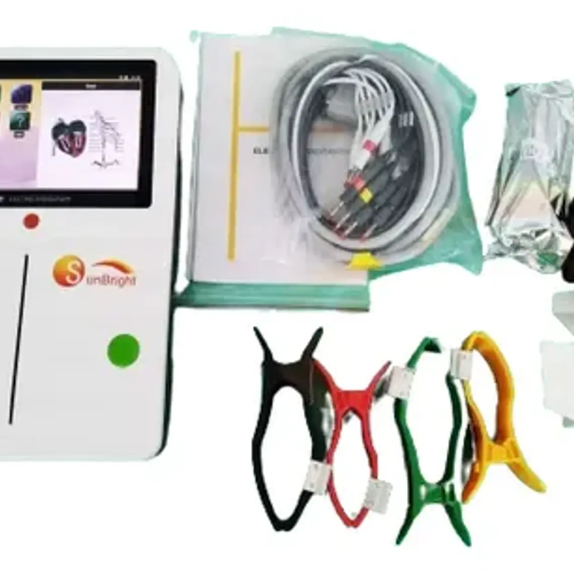Electrocardiógrafo Profesional 6 Canales Táctil Color 12 Der 3