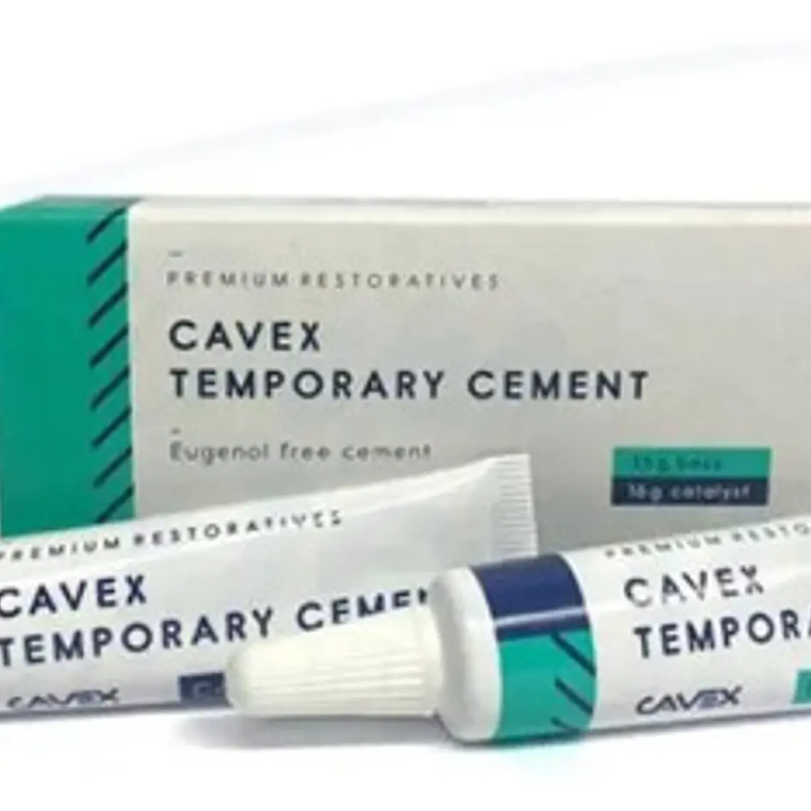 Kit Cemento Provisorio Cavex Base Y Catalizador Dental 2