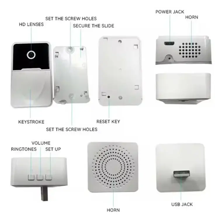 Timbre Cámara Wifi Hd Tuya Seguridad Video Inalámbric 7