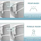 Ducha Bidet Para Inodoro Lavado Trasero Y Frontal Ajustable Blanco - Miniatura 4