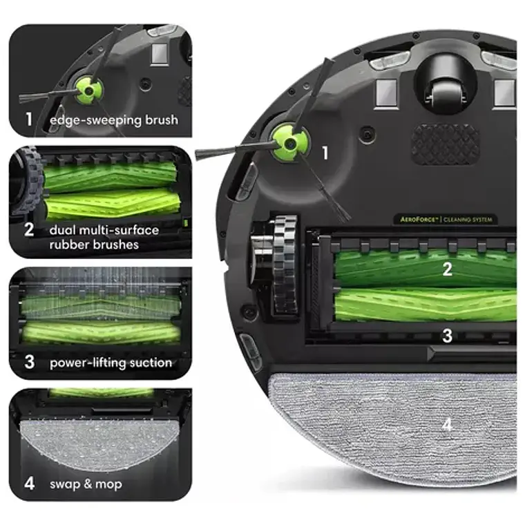Irobot Aspiradora Y Trapeadora Roomba Combo I5+ Autovaciado Negro 9