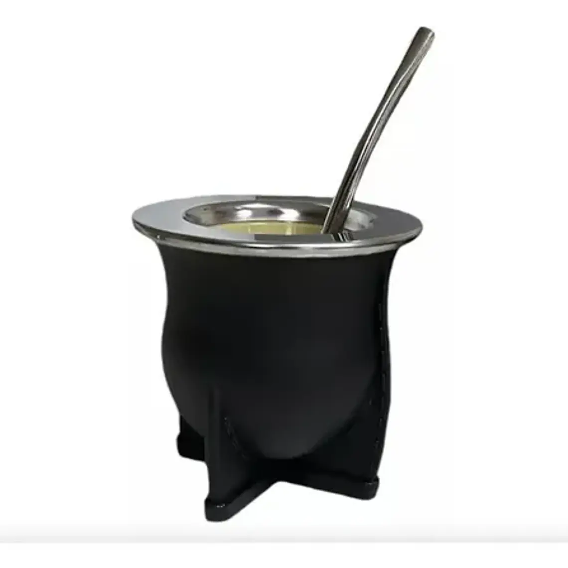 Mate Nativo Imperial Único Modelo C/ Bombilla Especial Ancha 4