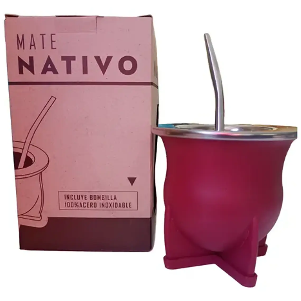 Mate Nativo Imperial Único Modelo C/ Bombilla Especial Ancha 15