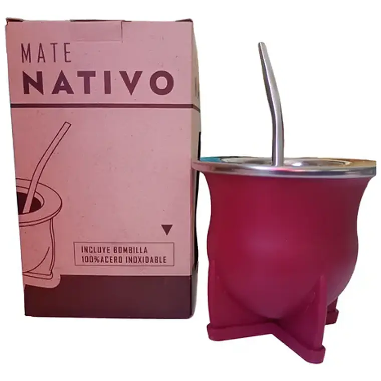 Mate Nativo Imperial Único Modelo C/ Bombilla Especial Ancha 15