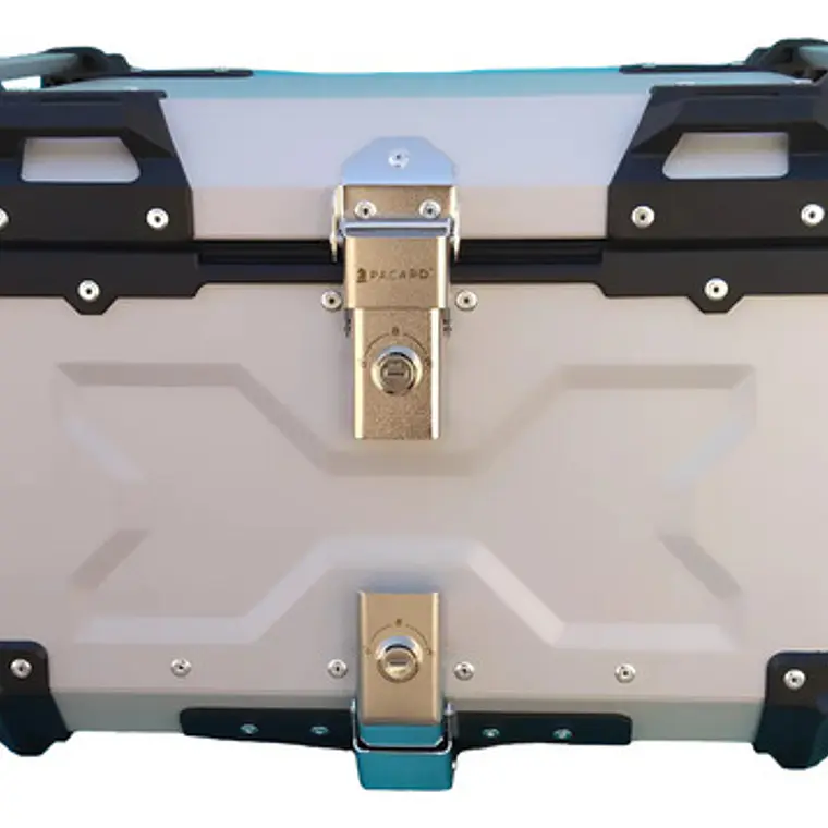 Maleta Top Case Aluminio Moto 65l Xxl Calidad 2 Cascos! 12
