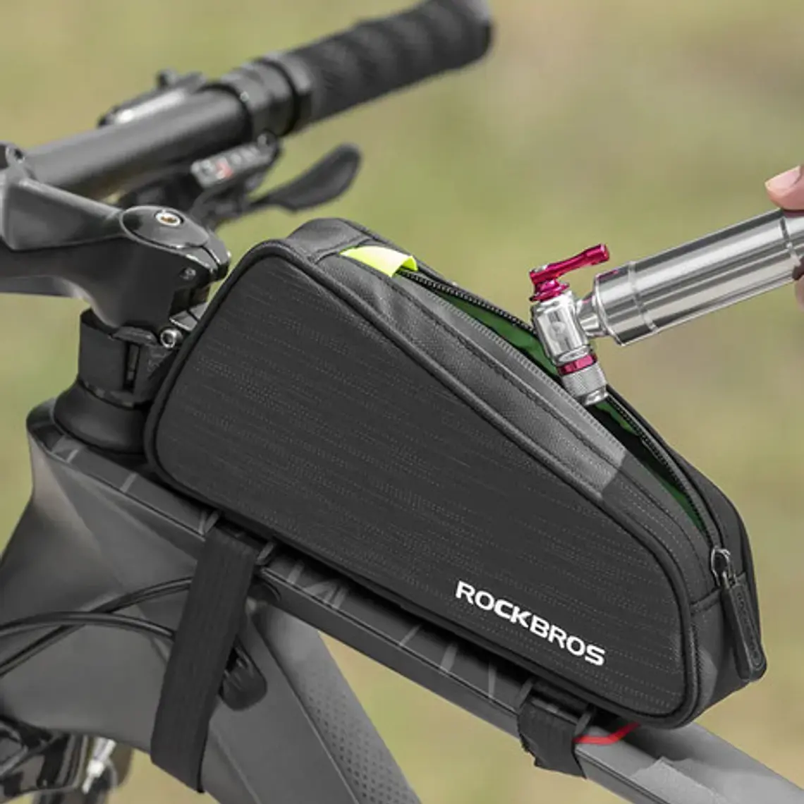 Bolso Doble Alforja Bicicleta Rockbros Original El Mejor Sgo 2