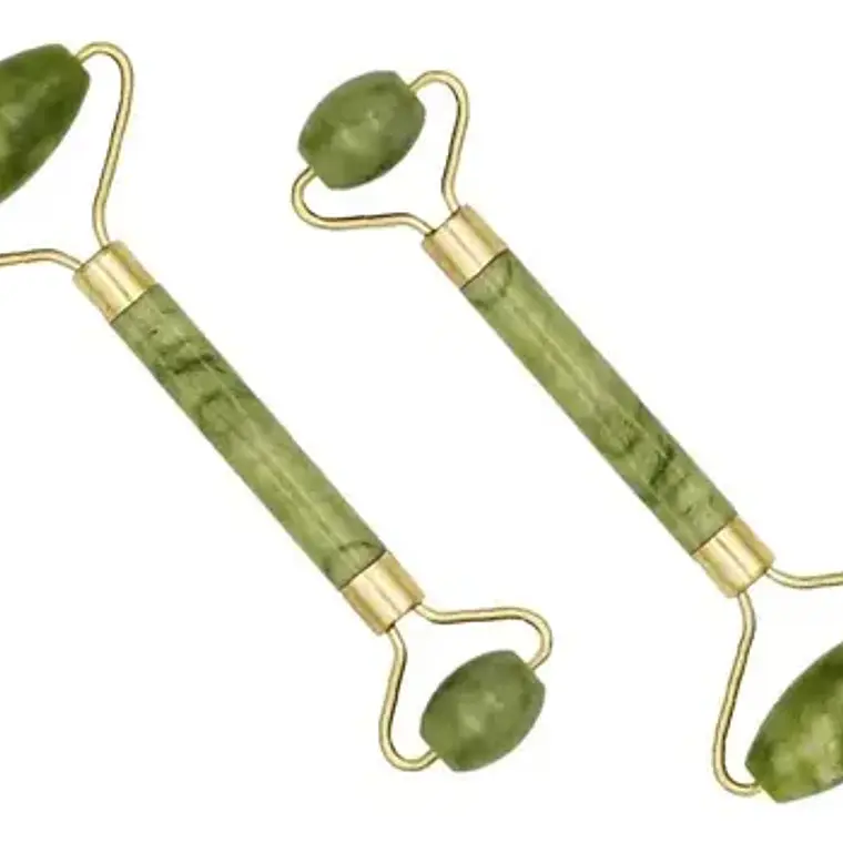 Rodillo Facial Roller Jade Doble Solo 4