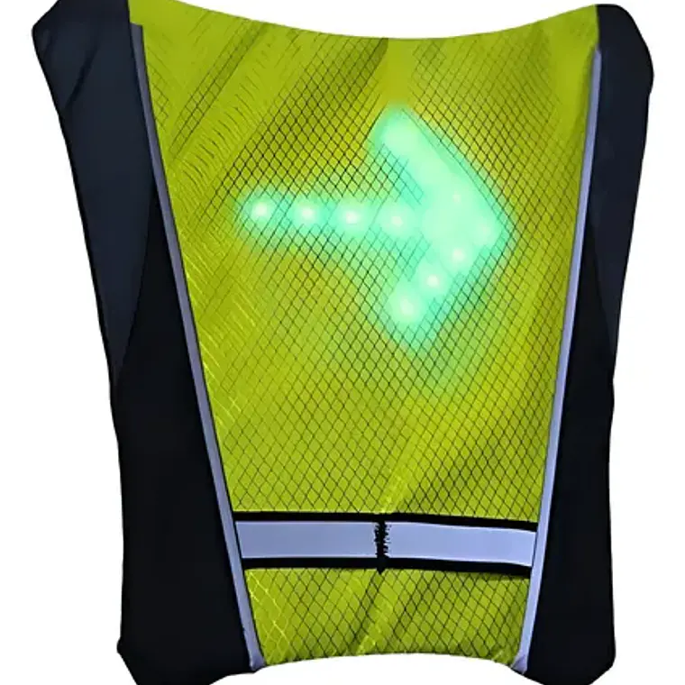 Arnés Led Mochila Chaleco Con Control Bicicleta Santiago 1