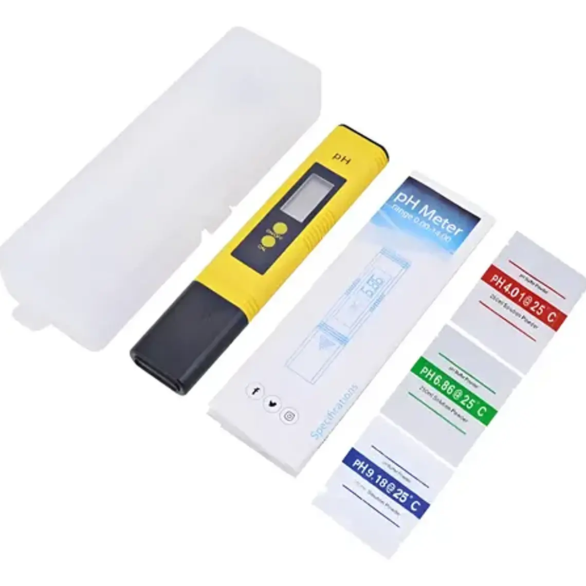 Medidor Digital De Ph Autocalibre Phmetro 3 Puntos C/estuche 2