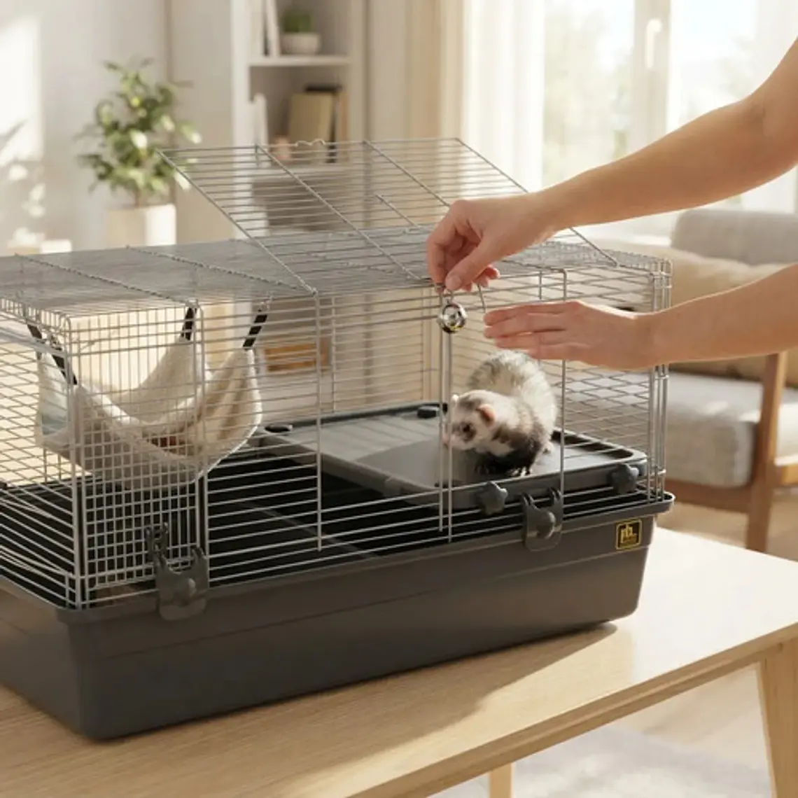 Jaula Modular Kl Con Techo Abatible + Accesorios Mascotas 2