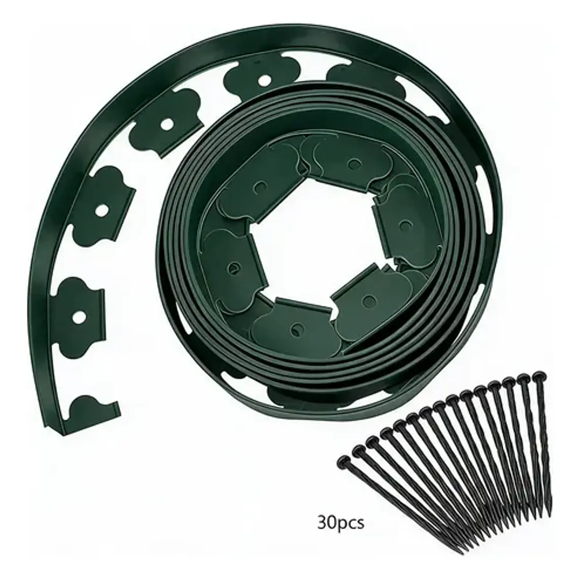 Limitador De Jardín Separador De Césped Verde O Negro 10m 1