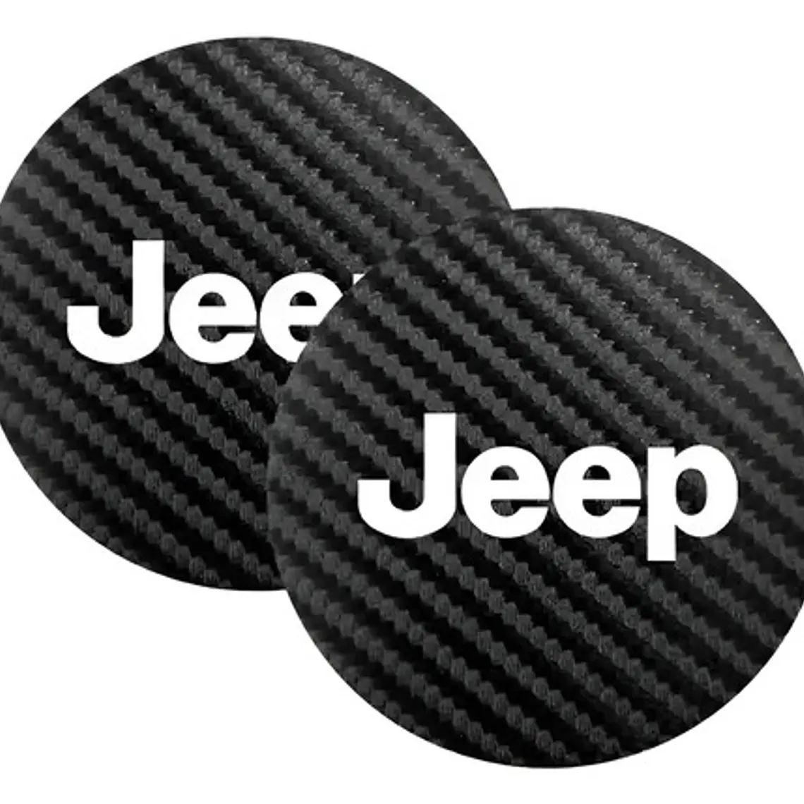 Posa Vasos Goma 7cm Diámetro Logo Jeep X 2 Unidades Santiago 2