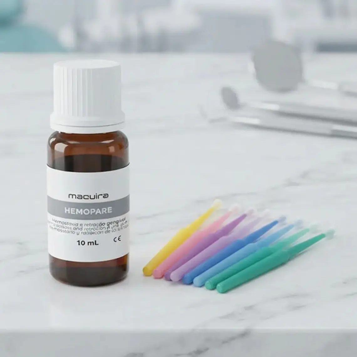 Solución Hemostática O Hemopare De 10 Ml + 100 Microbrush 5