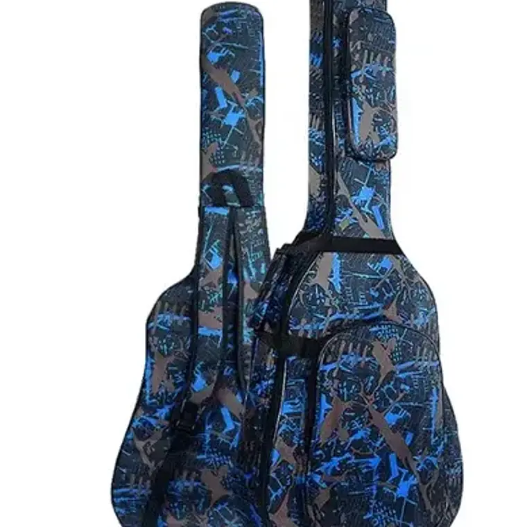 Funda Guitarra Acústica Music Style Estuche Express Color Azul 1
