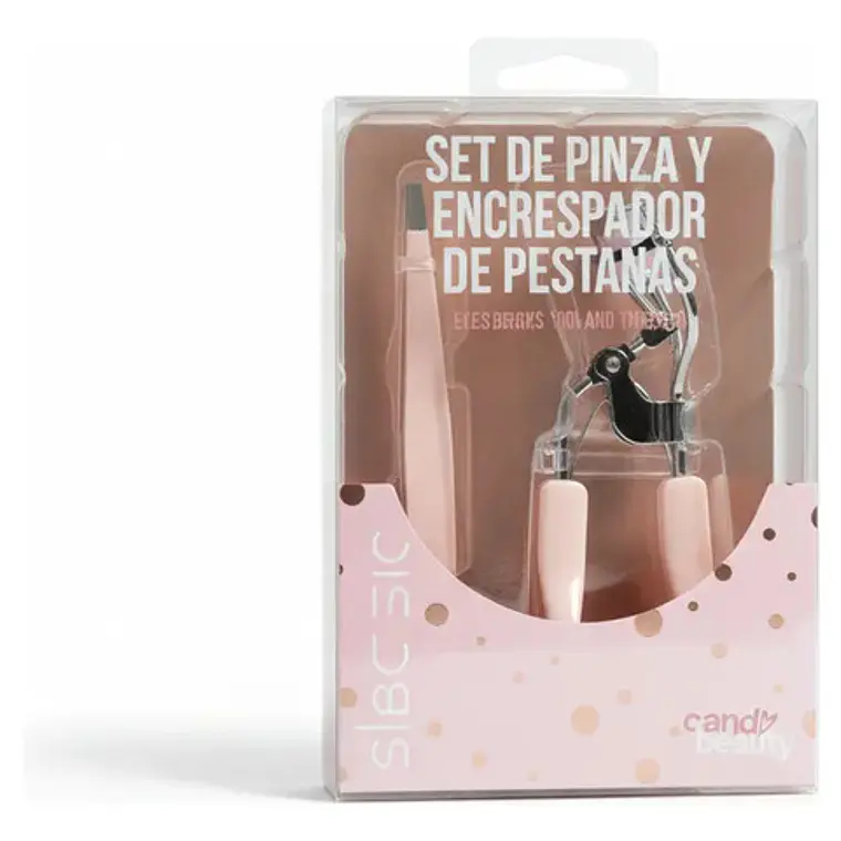 Set Pinza Y Encrespador De Pestañas Candy Beauty 1
