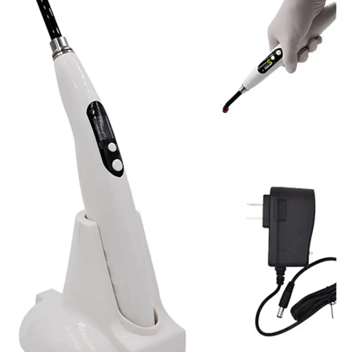 Lámpara Fotocurado Halógena Dental Inalámbrica Blanco 2