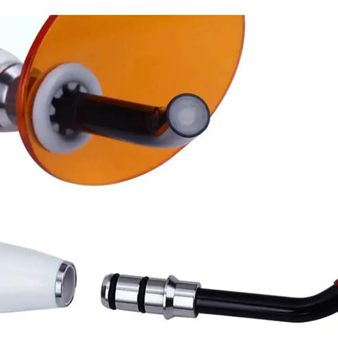 Lámpara Fotocurado Halógena Dental Inalámbrica Blanco 4