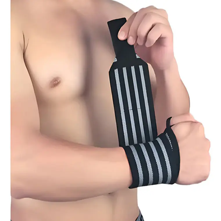 Muñequera Ortopedica Gym Protección Calidad Confort Color Gris Oscuro Talle Universal 1