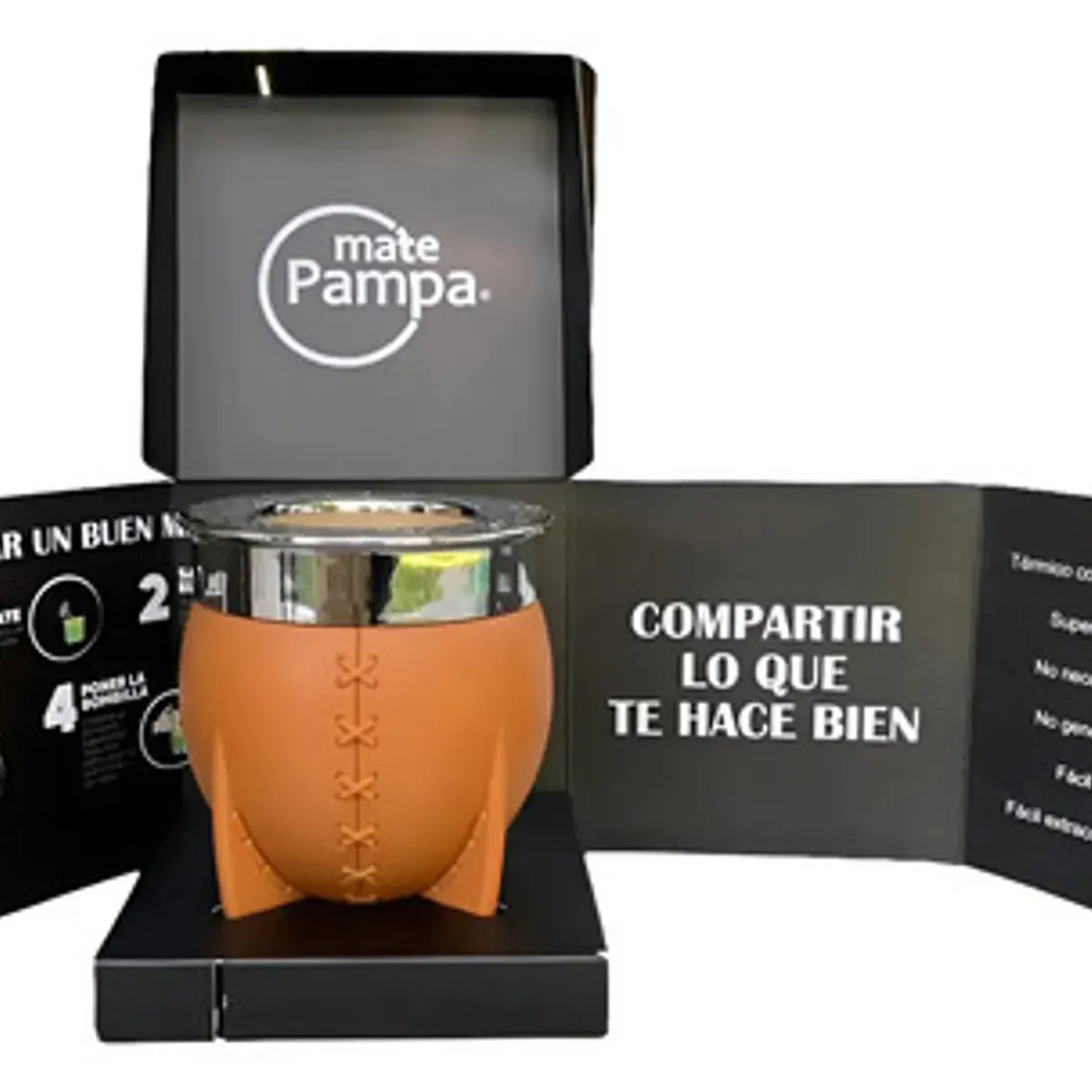 Mate Pampa Xl Térmico Doble Capa Sin Curado Arg. Café Claro 1