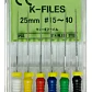 Limas K Files Set 6u Endodoncia Acero Medidas Variedades Color N15 Al 40 31mm - Miniatura 2