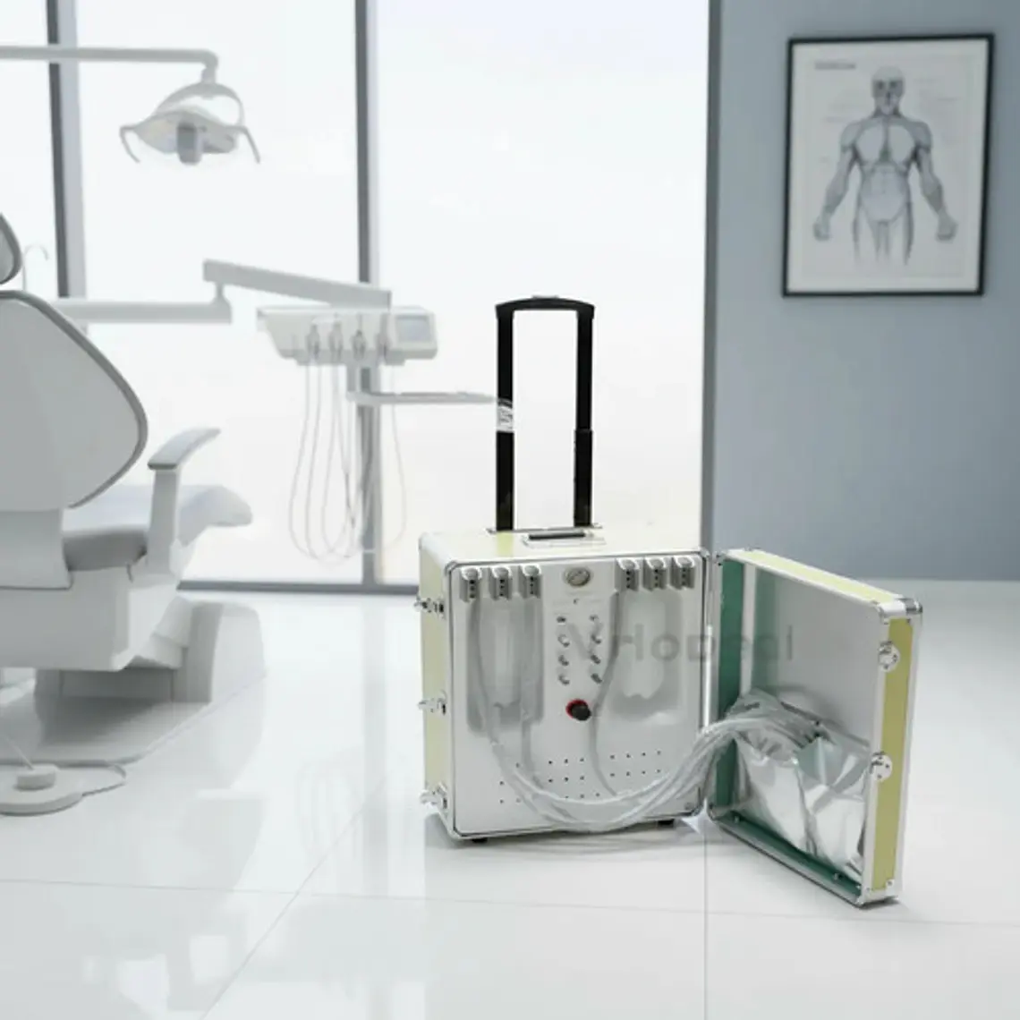 Unidad Dental Portatil Premium Woodpecker Led Y Fotocurado 3