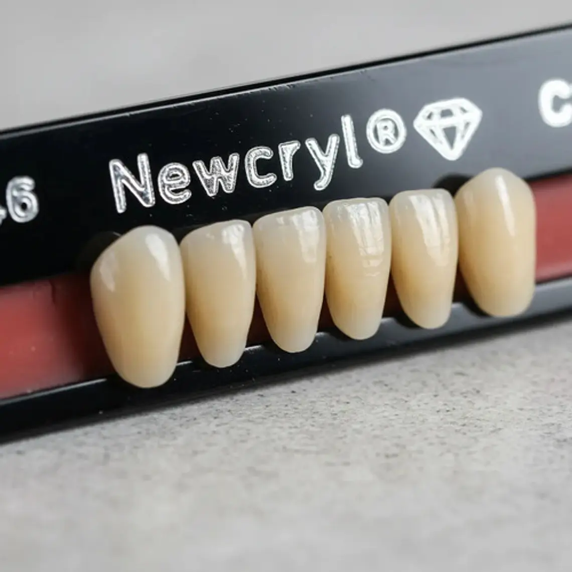 Tableta Dientes De Acrílico Newcryl 2 Capas Antero Inferior 2