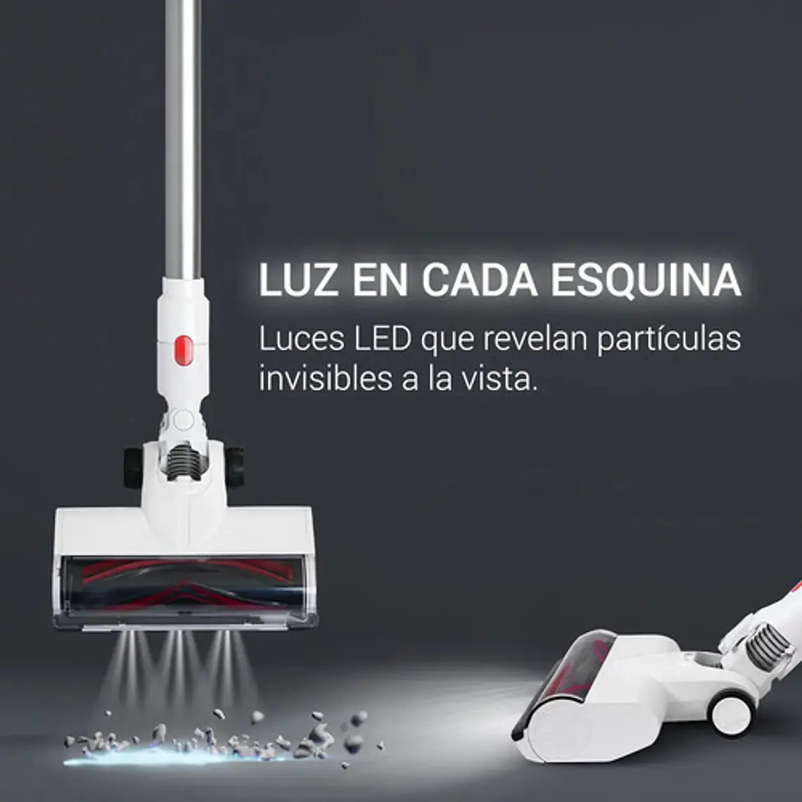 Aspiradora Inalámbrica Vertical Osoji D200 150w Color Blanco 3