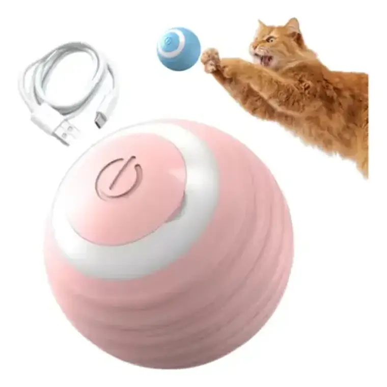 Juguete Pelota Gato Bola Interactivo Inteligente Recargable 4