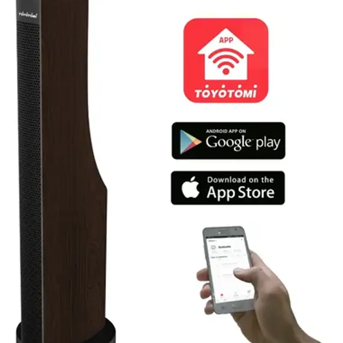 Termoventilador Eléctrico Torre Wi-fi 2.000 W Tw-2079w 2