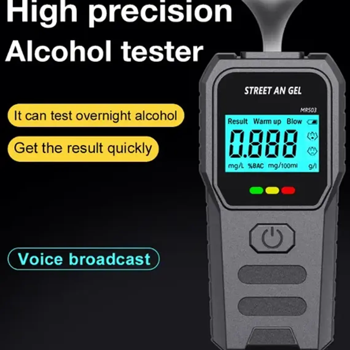 Alcoholímetro Alcotest Precisión Dual Core Lcd Voz El Mejor 7