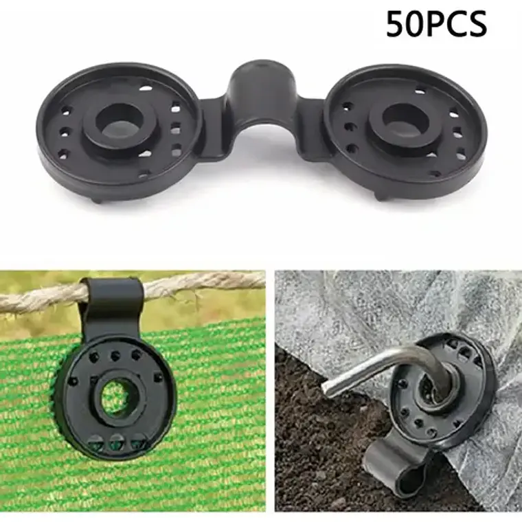 50 Clips Para Lona Toldo Malla Sombra Raschel Gancho Camping 1