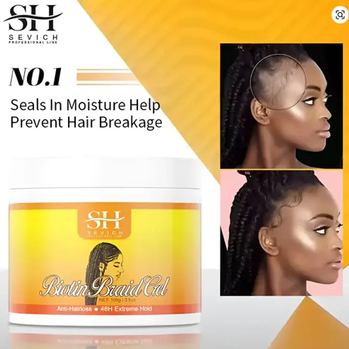 Gel Para Trenzar El Cabello Sevich Biotin Braid Gel 2
