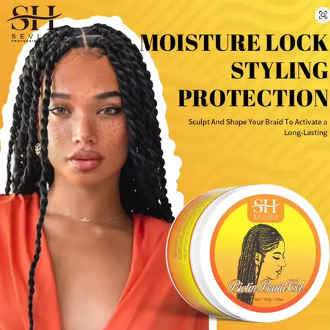 Gel Para Trenzar El Cabello Sevich Biotin Braid Gel 3
