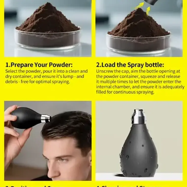 Aplicador De Pera Spray Para Fibras Capilares Premium Sevich 5