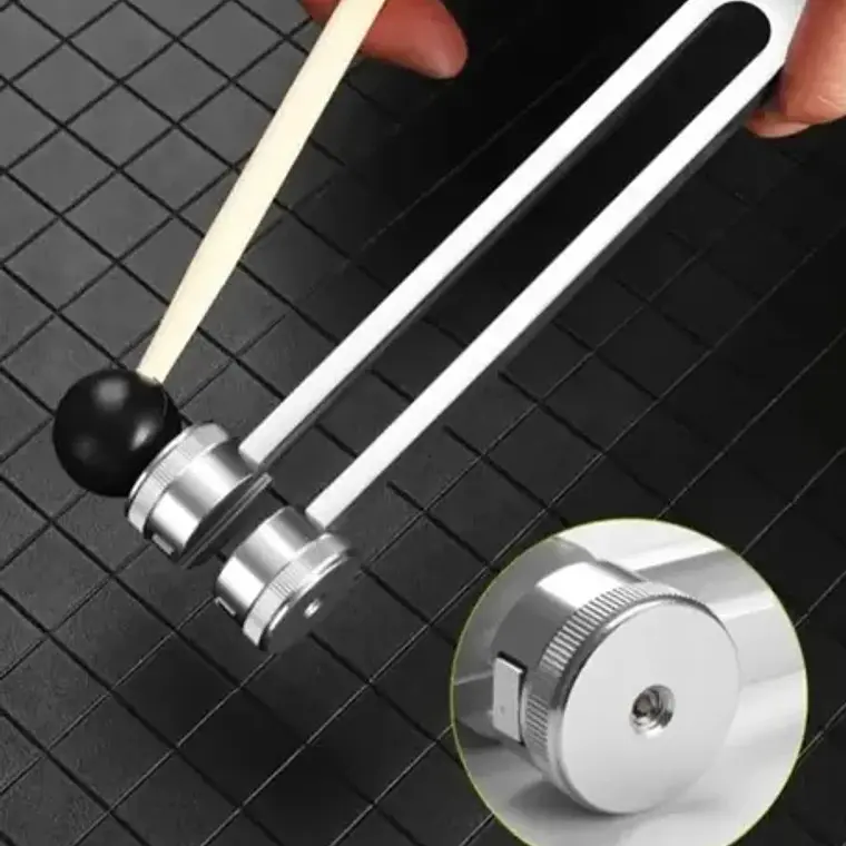 Kit Diapason Medico + Mazo Frecuencia Examen Reflejo 128 Hz 8