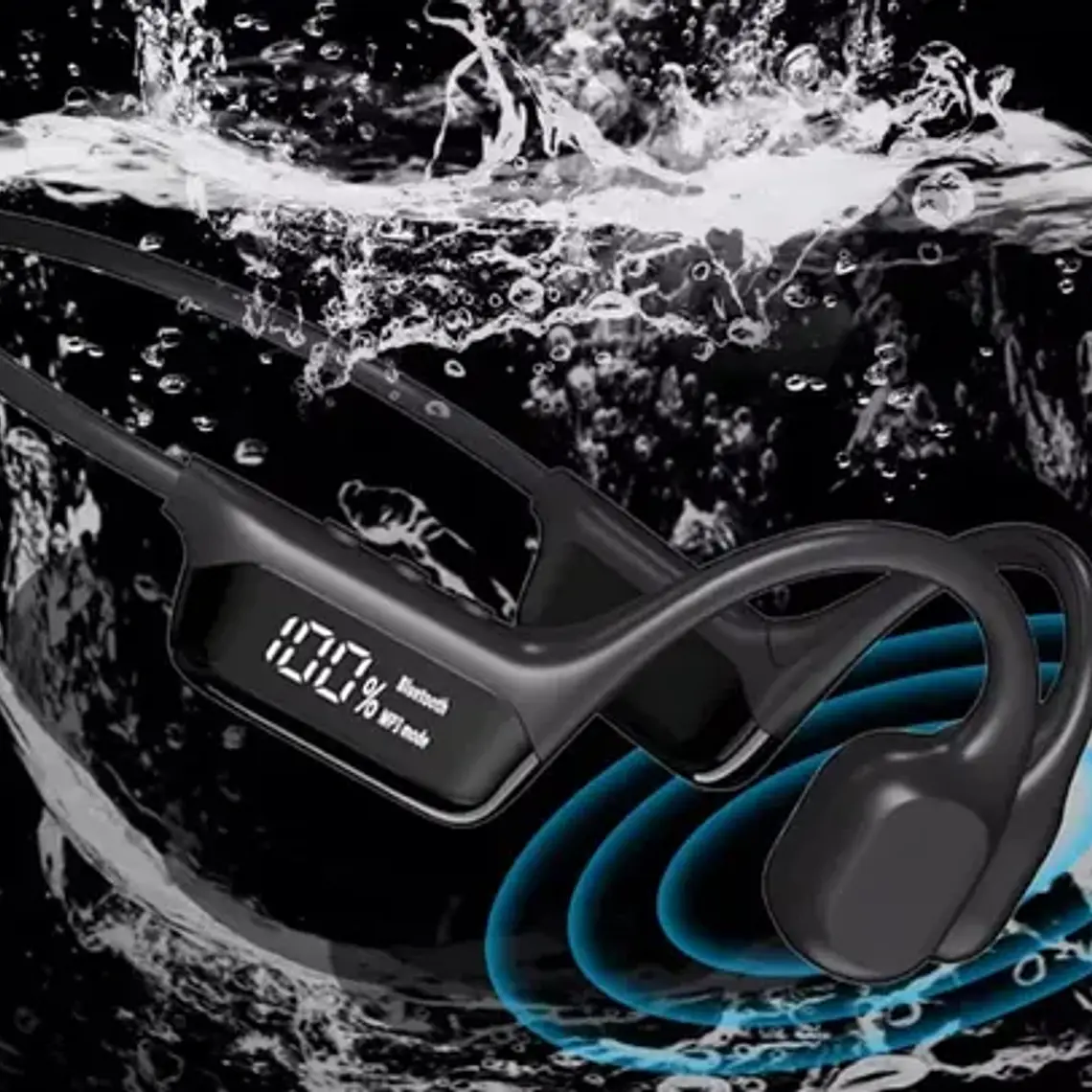 Auriculares Natación Cond. Ósea Ipx8 Sumergibles Únicos Lcd 5