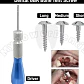 Set Destornillador Microtornillos X5 Ortodoncia Implante Den - Miniatura 4