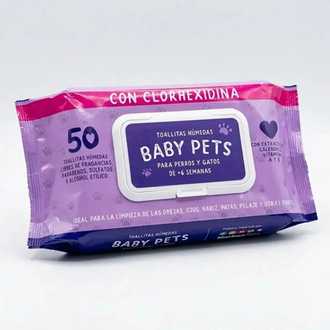 Toallas Húmedas Perro Gato Mascota Clorhexidina 50u Pack X10 2