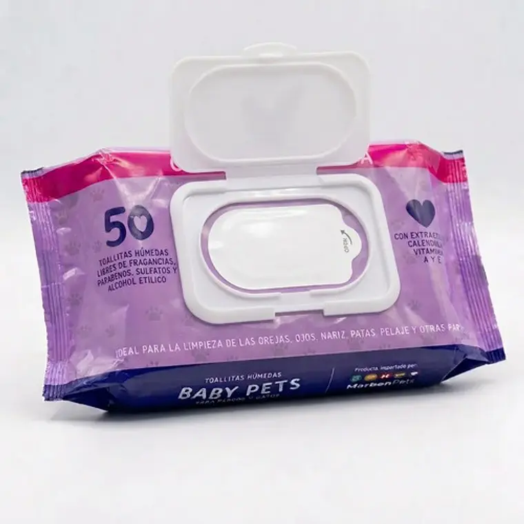 Toallas Húmedas Perro Gato Mascota Clorhexidina 50u Pack X10 4