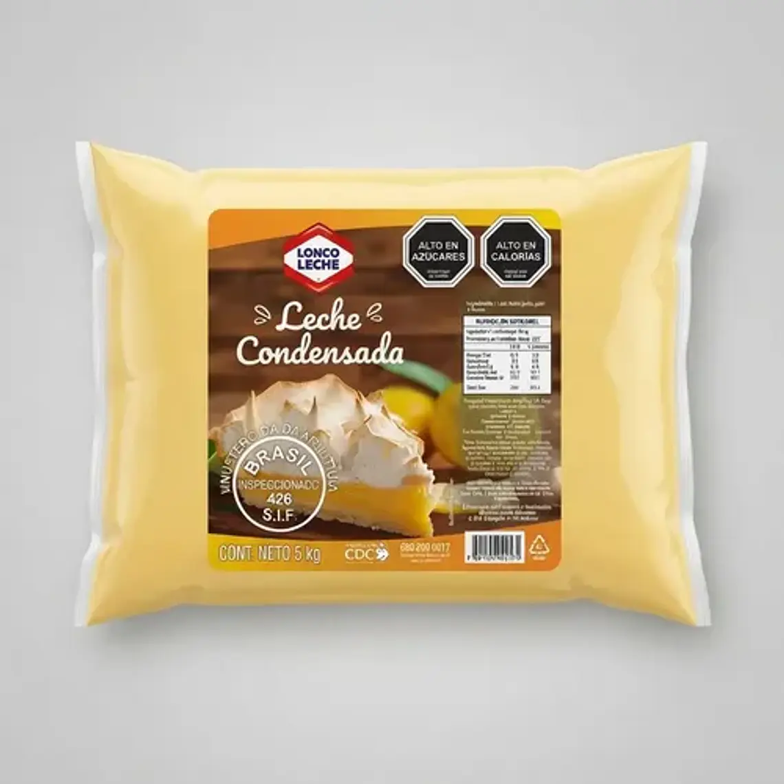Leche Condensada Lonco Leche Bolsa 5 Kg Repostería Xl 5