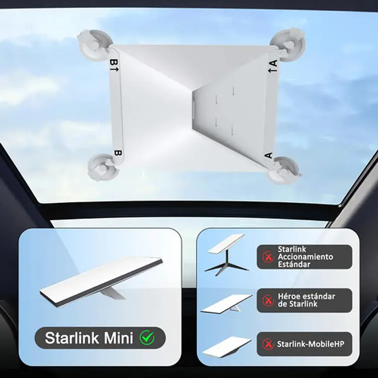 Soporte Ventosa Premium Para Antena Starlink Mini 2026 6