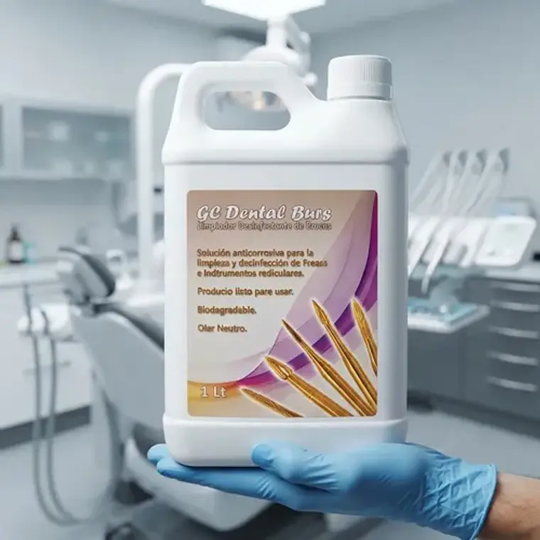 Desinfectante De Fresas Gc Clean Dental Burs 1 Litro 3