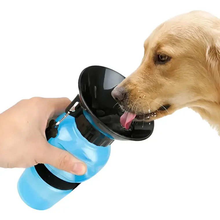 Botella De Agua Portátil Para Perro Dispensa Bebedero Paseo 1