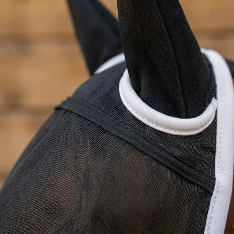 Máscara Anti-moscas Para Caballos Transpirable Orejas Tela 9